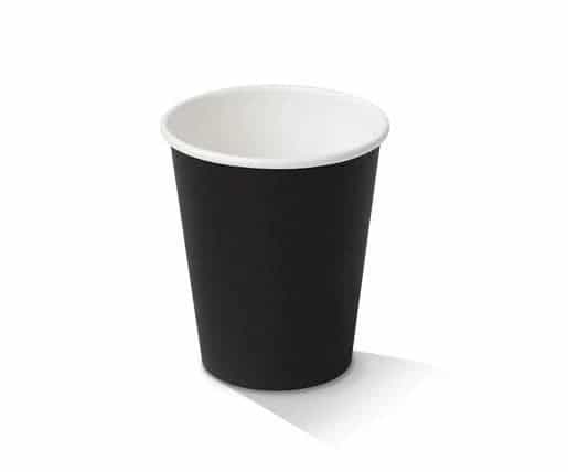 PE Coated SW Cup Black - 8oz