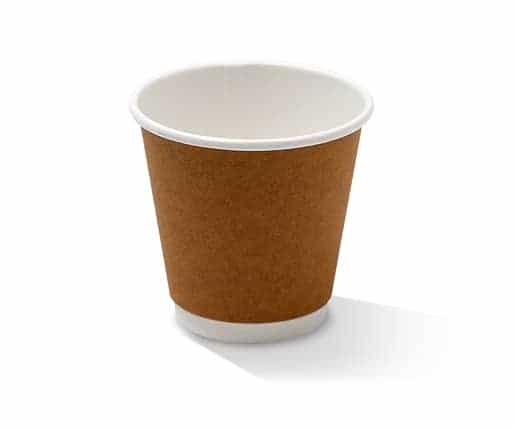 PE Coated DW Cup Kraft (90mm) - 8oz