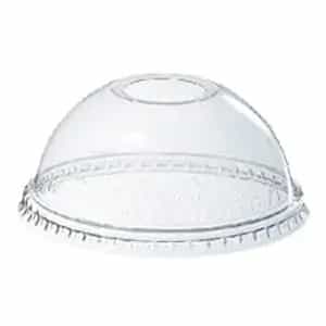 PET Dome Lid Die-Cut Hole (92mm)
