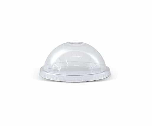 PET Dome Lid with Die Cut Hole (98mm)