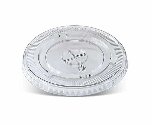 PET Flat Lid with Slot (98mm)