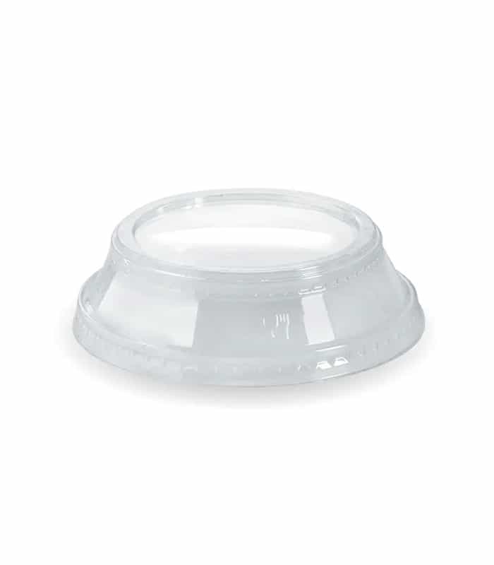 Raised Flat No Hole Clear BioCup Lid 300-700ml