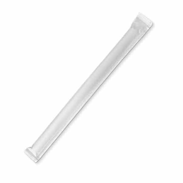 Paper Straw - Jumbo Individually Wrapped All Black