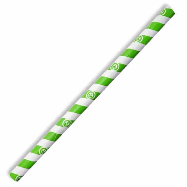 Jumbo Green Stripe BioStraw | FSC Mix - 10mm
