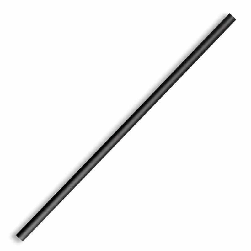 Paper Straw Regular All Black