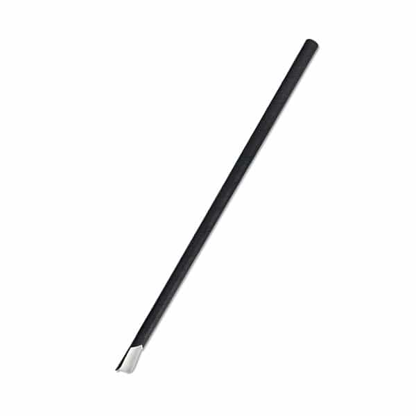 Paper Straw Spoon - All Black
