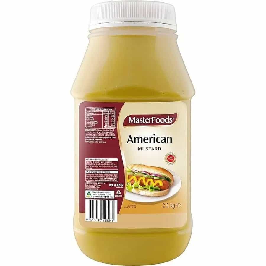 Masterfoods American Mustard - 2.5 kg