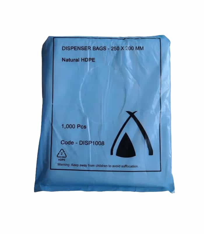 HDPE Natural Dispenser Bag 250 x 200m