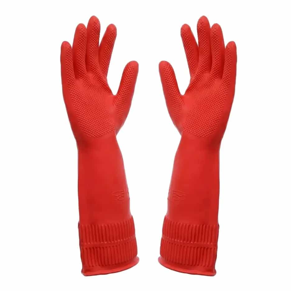 Rubber Gloves Red Large