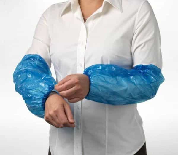 Shield Right Sleeve Covers Blue Disposable