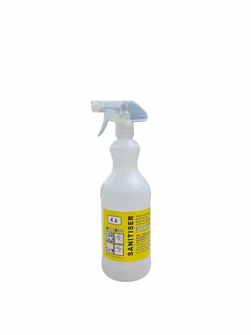 Spray Bottle HDPE 950ml Complete K6 Surface Sanitiser