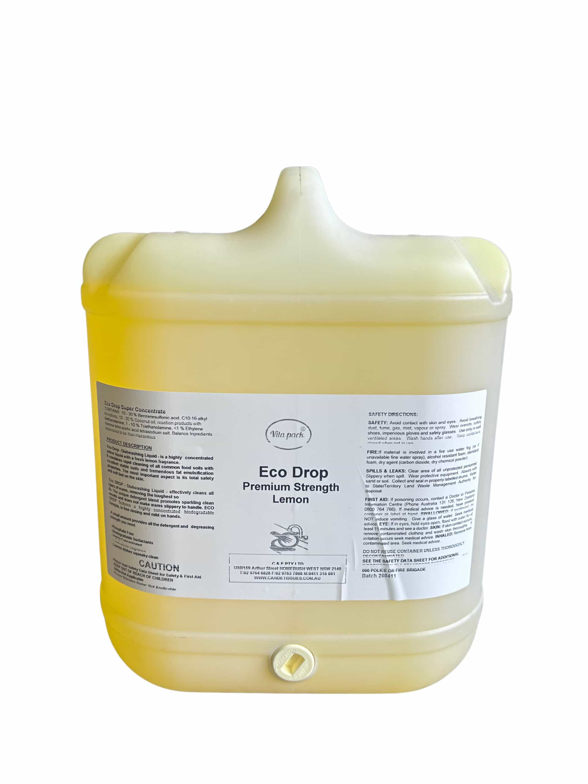 Eco Drop Premium Dishwashing Liquid 20L