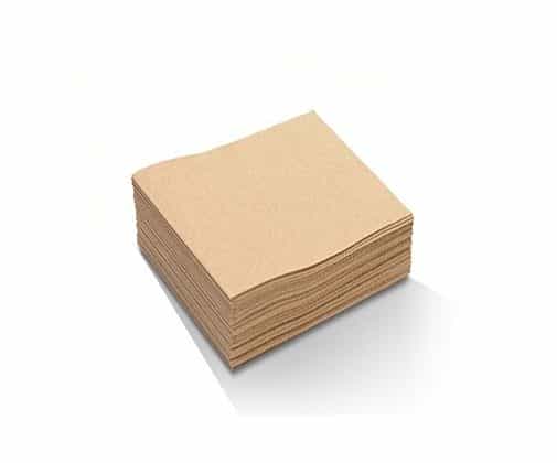 2Ply 1/4Fold Kraft Cocktail Napkin Brown