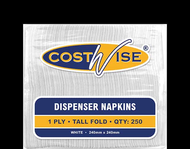 1 Ply Tall Fold Dispenser Napkin White