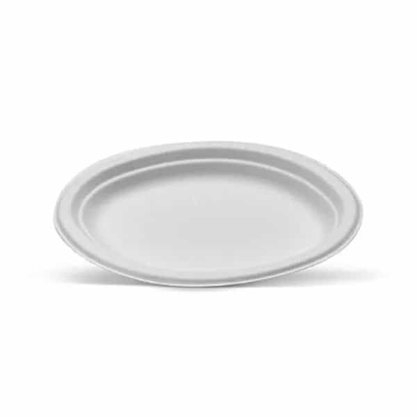 Oval Plate Sugarcane Large  - 32x25cm, (12.5x10inch)