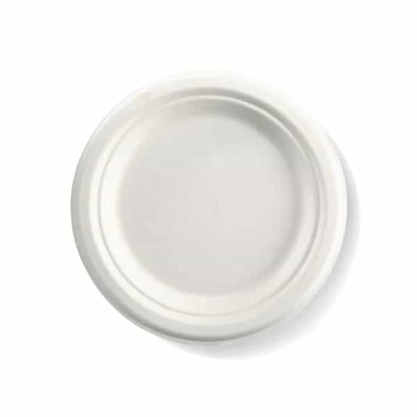 Sugarcane Round Plate - 17.5cm, (6.75inch)