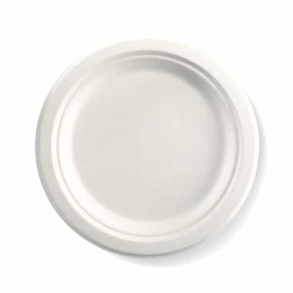 Sugarcane Round Plate 22.5cm, (9inch)