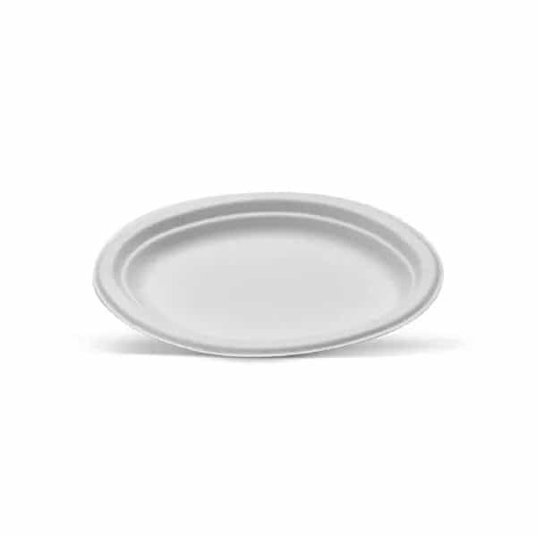 Oval Plate Sugarcane Small - 26x19cm, (10.25x7.75inch)
