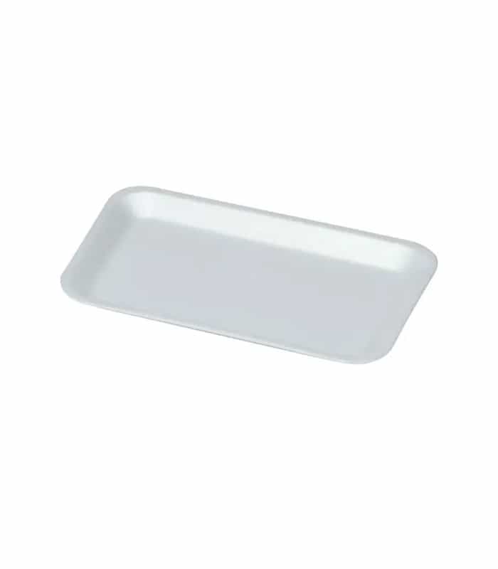 Shallow White Foam Tray Shallow White - 8x5 inch