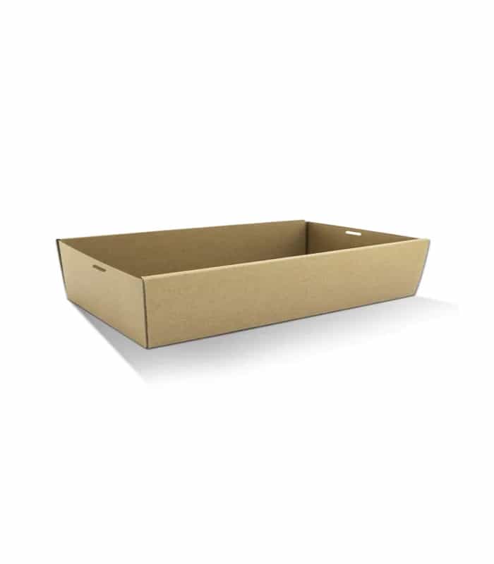 80mm High Brown Catering Tray Large