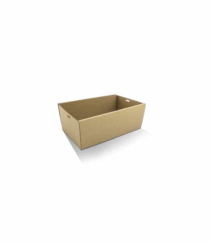 80mm High Brown Catering Tray Small
