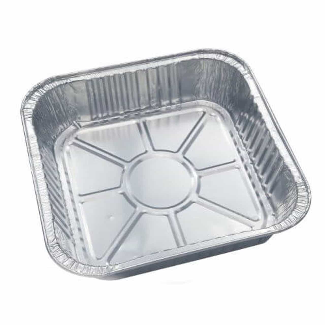 Foil Square Aluminium - 22 x 22 x 5cm