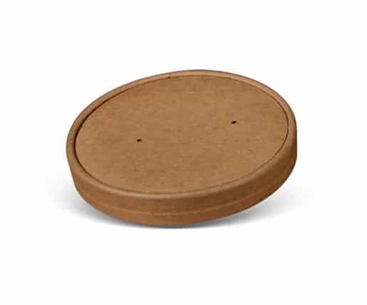 PE Coated Paper Lid 118mm - fits 26-32oz Bowl