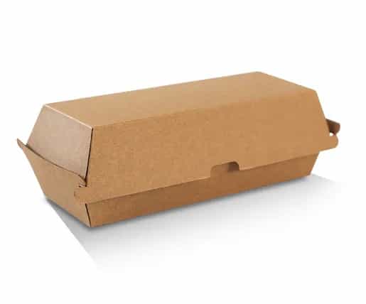 Brown Corrugated Plain - Hot Dog Box