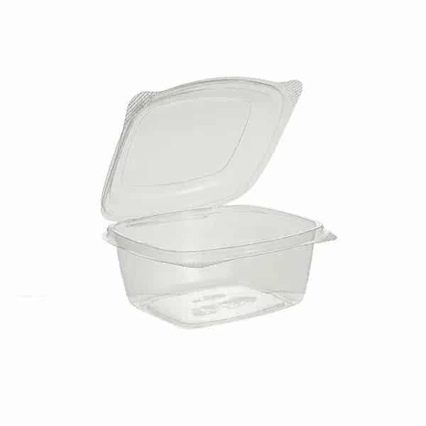 PET Hinged Rectangle Container 16oz