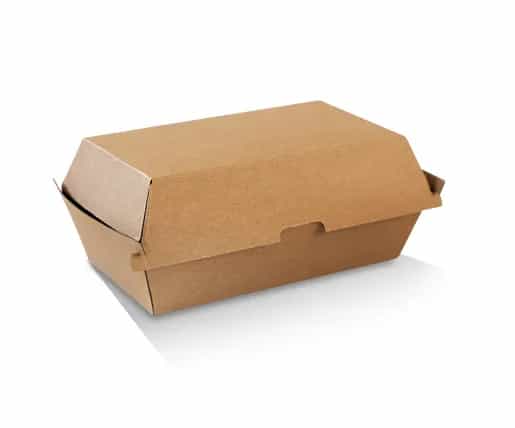 Brown Corrugated Plain - Snack Box Regular