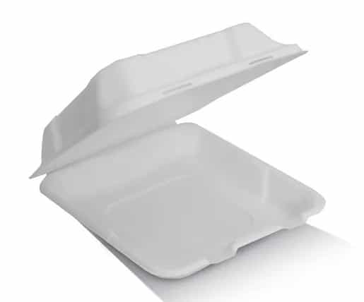 9 inch Sugarcane Clamshell