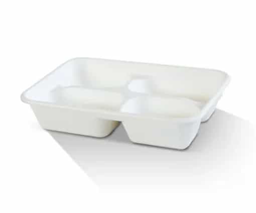 Sugarcane Tray - 4 Compartment