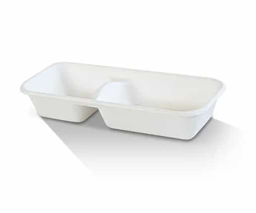 Sugarcane Tray - 2 Compartment