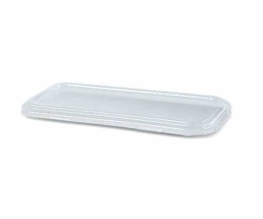 PET Lid for 2 and 3 Compartment Sugarcane Tray