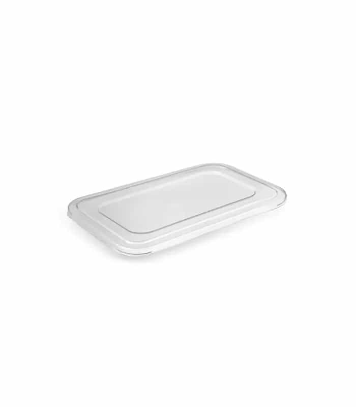 PET Lid for 4 Compartment Sugarcane Tray