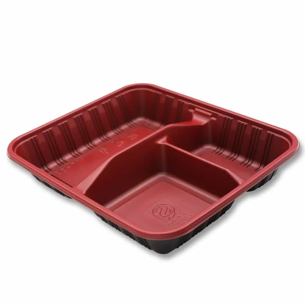 3 Compartment Plastic Tray