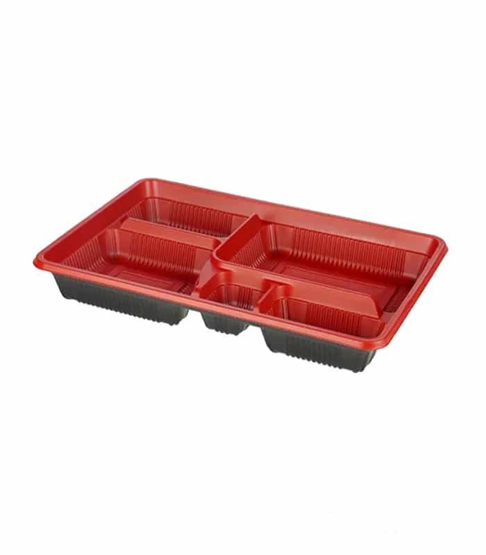 5 Compartment Plastic Tray