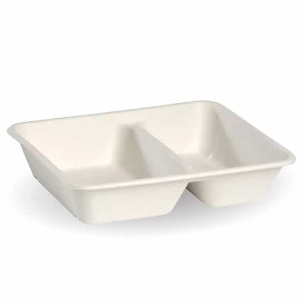 BioCane Takeaway Base - 2 Compartment, White
