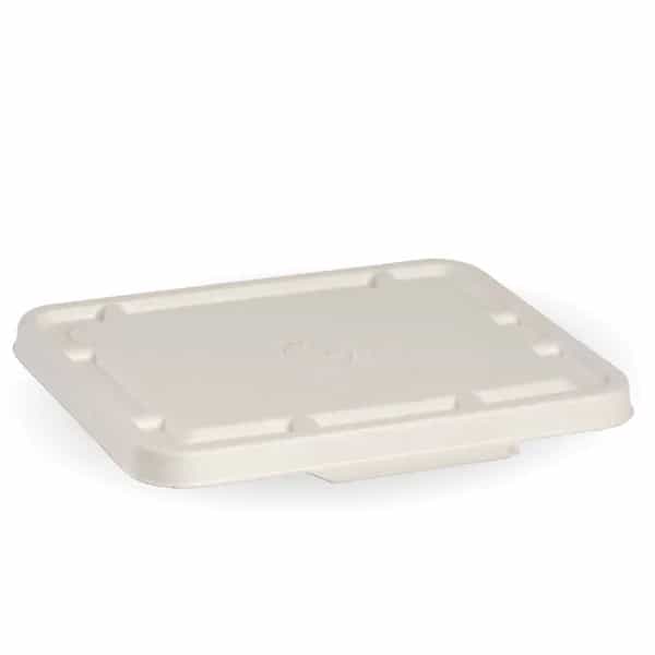 Sugarcane Lid - 2 and 3 Compartment, White