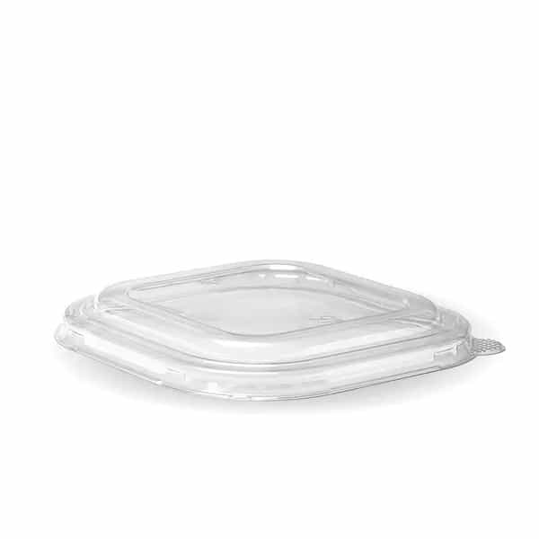 Clear RPET Square Takeaway Lid - 750-1400ml
