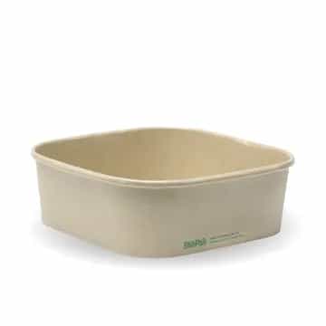 1000ml Kraft BioBoard Square Takeaway Base
