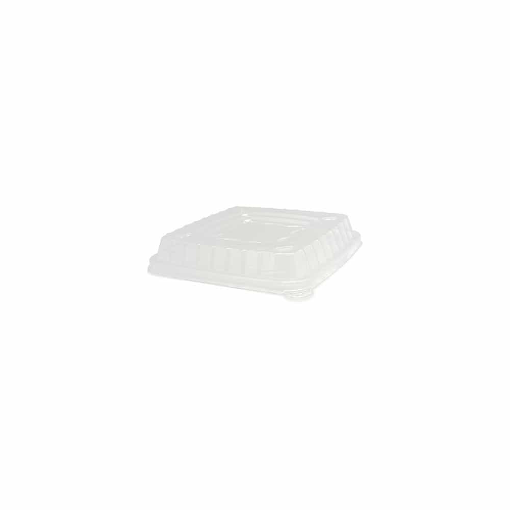 Clear PET Lid for Square Container - 16-42oz