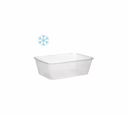 Freezer Grade Plastic Rectangular Container - 750ml