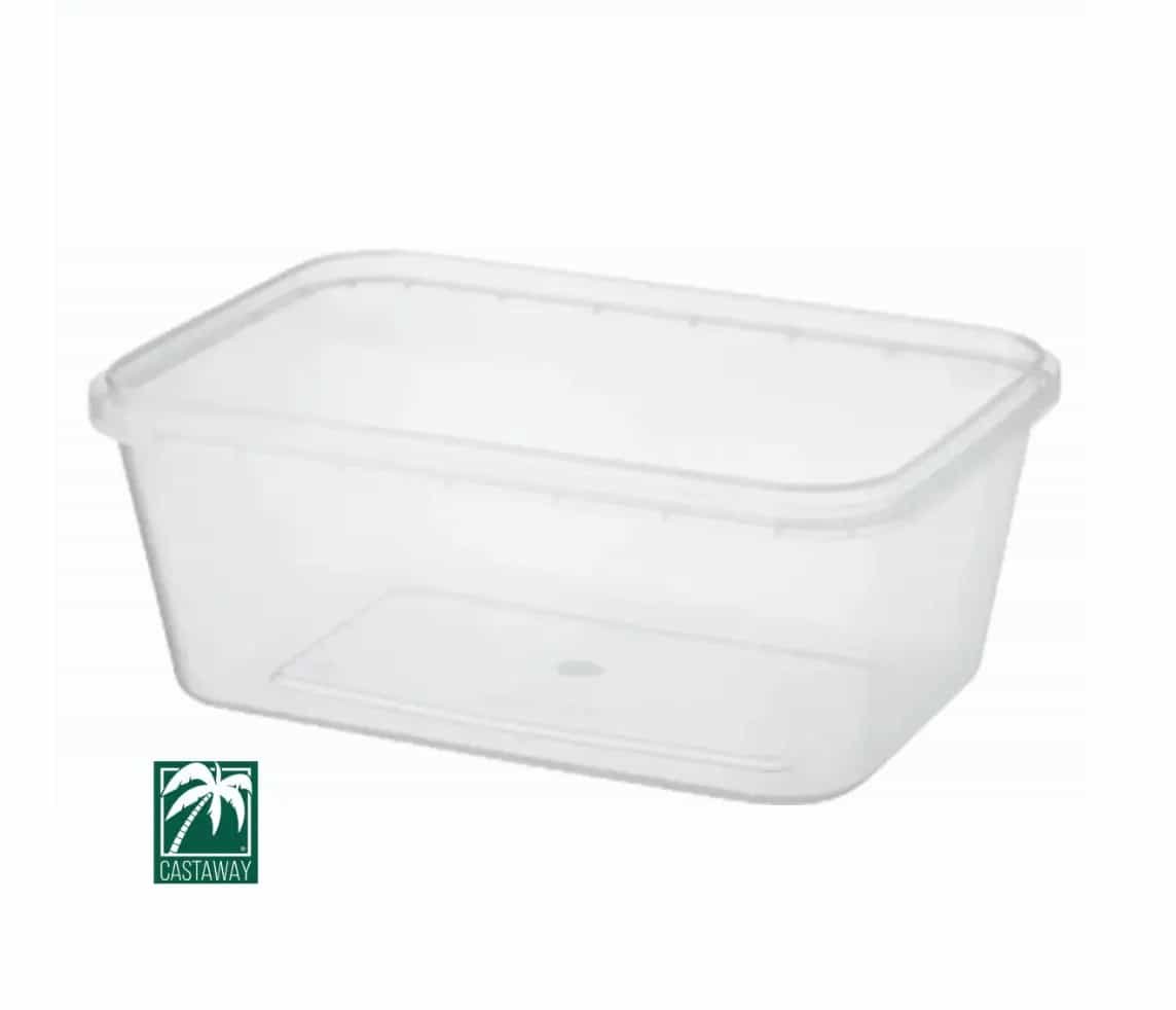 Clear Container PP Rectangular - 1000ml