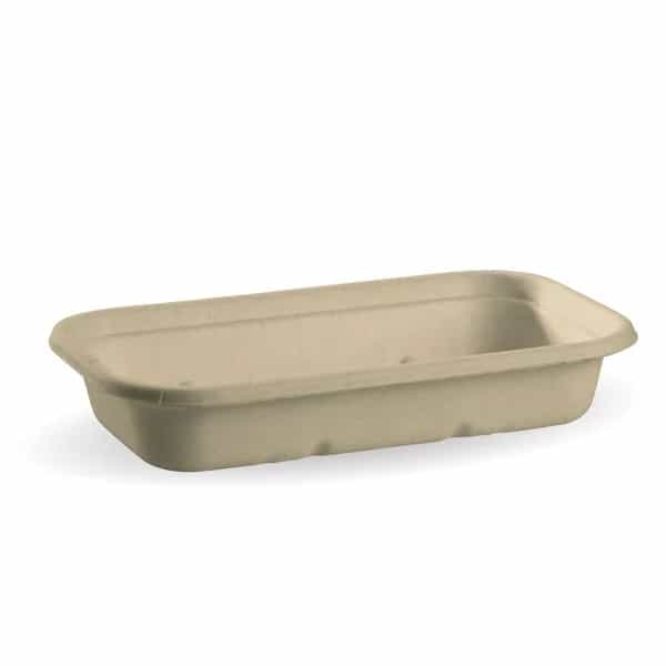 Sugarcane Rectangular Container - 750ml - Natural
