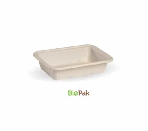 Sugarcane Rectangular Container - 500ml - Natural