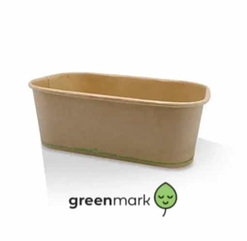 PP Coated Kraft Rectangular Container - 750ml