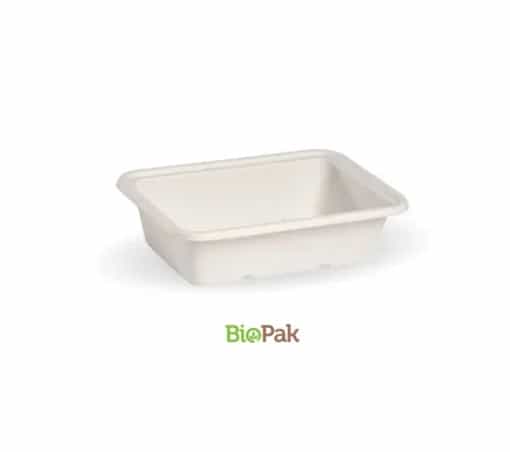 Sugarcane Rectangular Container - 600ml - White