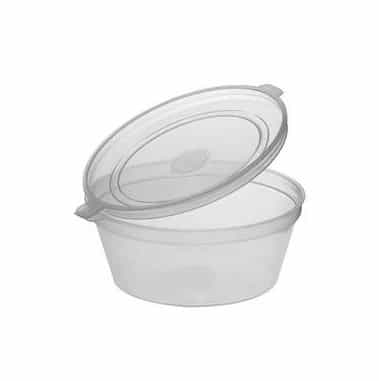 PP Sauce Cup With Hinged Lid - 2oz / 60ml