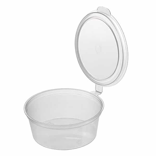 PS Sauce Cup With Hinged Lid - 50ml